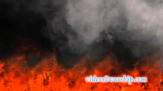 Big Fire And Smoke Motion Background