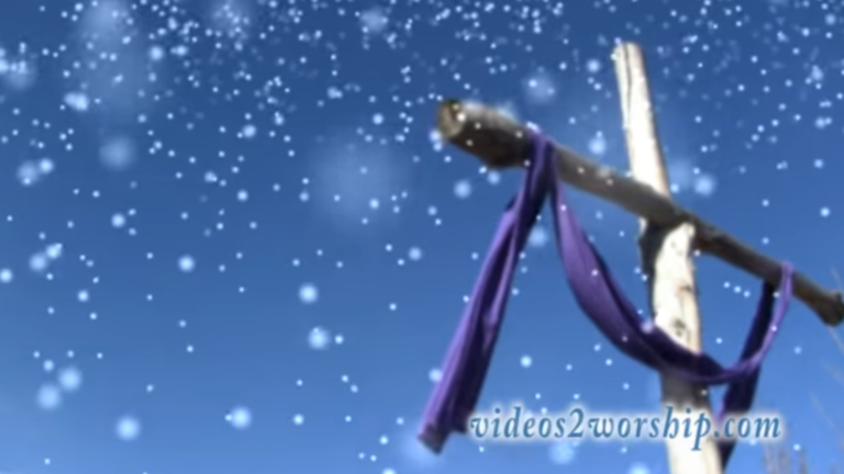 Read more about the article Cross And Snow: Winter Background