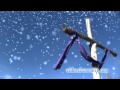 Cross And Snow: Winter Background