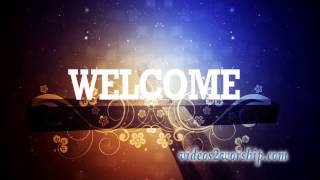 Welcome: Cross And Vine Background