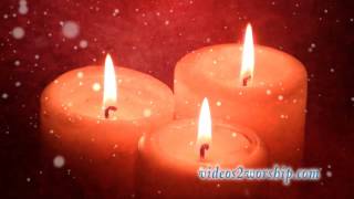 Red Candles And Snow Motion