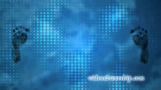 Baby Footprints On A Blue Canvas