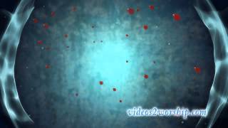 Energy Ring And Red Petals Background Loop