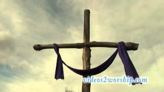 Easter Wooden Cross Worship Background