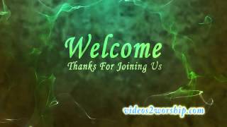 FREE Green Fractal Welcome Motion Title