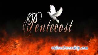 Pentecost Background: Dove And Fire
