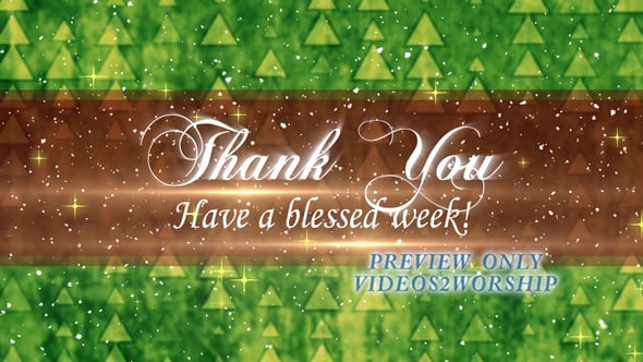 Christmas Thank You Background | Videos2Worship