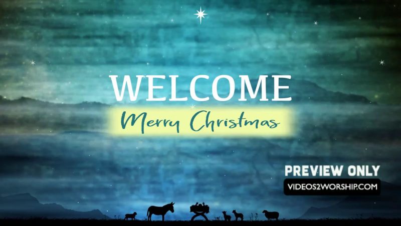 Christmas Welcome Background Title Loop | Videos2Worship