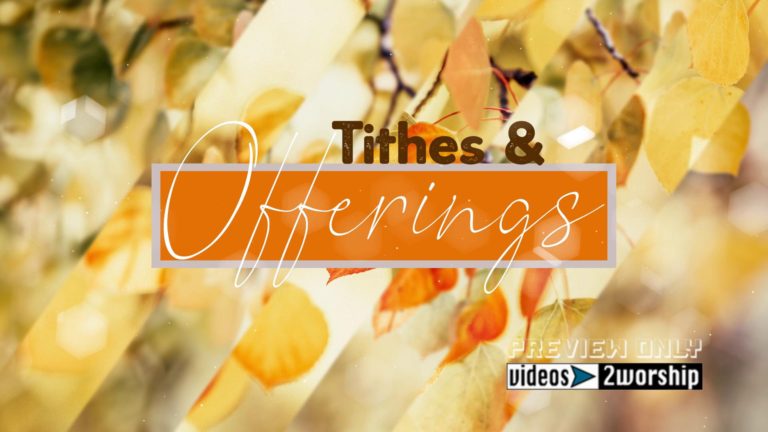 Tithes And Offerings Golden Leaves Motion | Videos2Worship