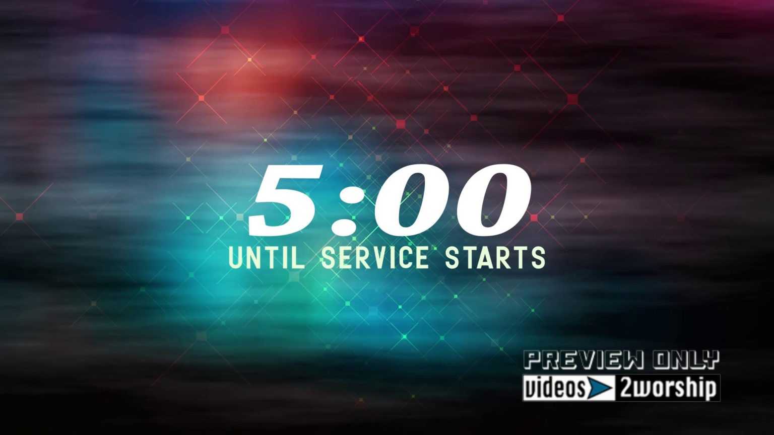 free church service countdown timer
