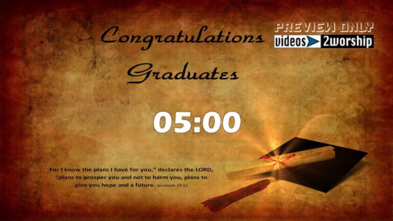 Read more about the article Graduation 5 Minutes Countdown Video