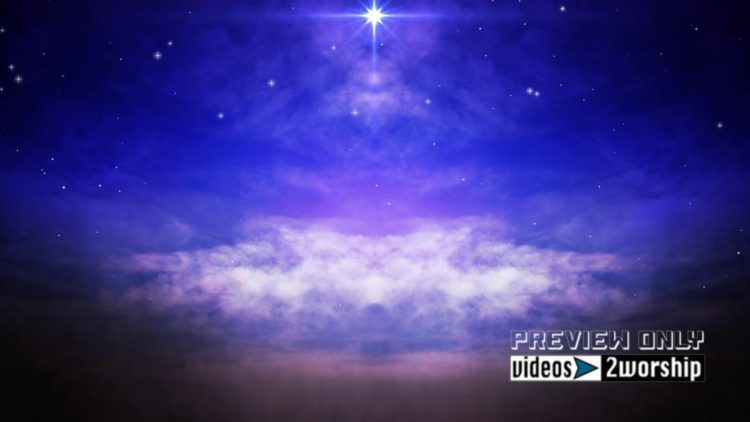 Christmas Star Motion Worship Background Videos2worship