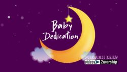 Read more about the article Baby Dedication Moon And Stars Background