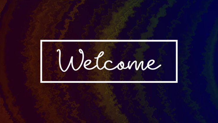 free church welcome motion background