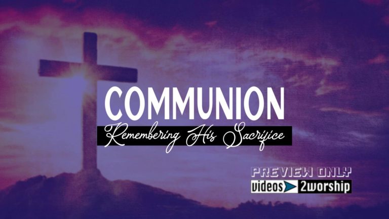 Read more about the article Free Communion Motion Title And Cross