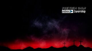 Read more about the article Good Friday. Three Crosses And Red Sky