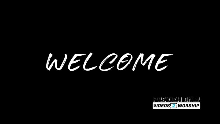 Read more about the article Welcome Animated Text On Black Backdrop