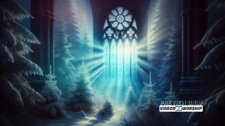 Read more about the article Mystical Winter Wonderland Worship Motion Background
