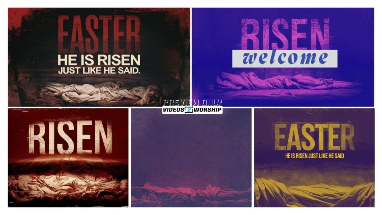 Read more about the article He Is Risen Just Like He Said 11 Easter Worship Slide Set