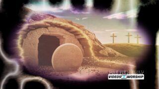 Read more about the article Glitch Motion Worship Background with Empty Tomb and Three Crosses for Easter