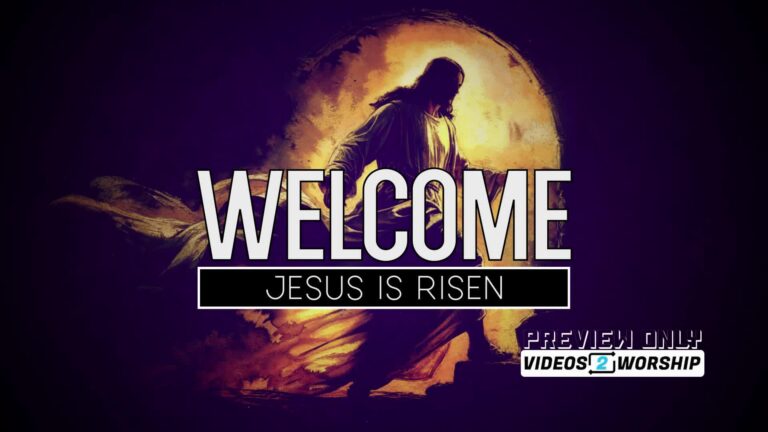 Read more about the article Easter Welcome Jesus Is Risen Motion Worship Background Loop