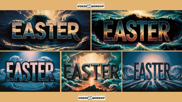 Read more about the article Easter Passover Wave-Themed Worship Slide Set