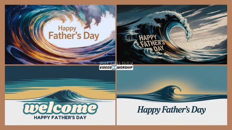 Read more about the article Father’s Day Church Slide Pack | Minimal Ocean Worship Backgrounds for Father’s Day Services