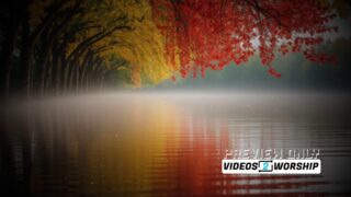 Read more about the article Fall Worship Motion Background | Autumn Leaves Over Water Seamless Video Loop | Church Media