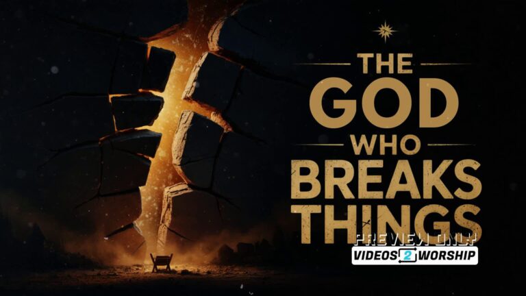 Read more about the article The God Who Breaks Through Christmas Worship Background | Advent Sermon Series Loop