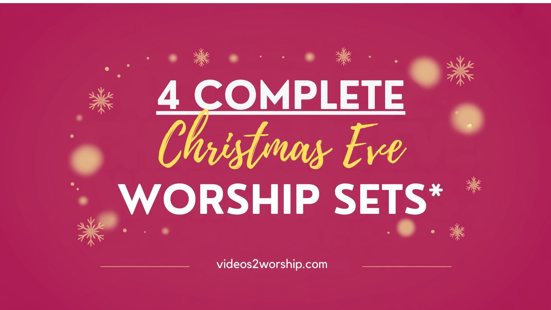 4 Complete Christmas Eve Worship Sets (With Media Tips) for Powerful, Guest-Friendly Services