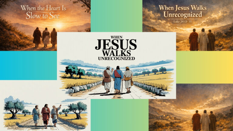 Read more about the article Emmaus Road Sermon Graphics – When Jesus Walks Unrecognized Luke 24:13-35