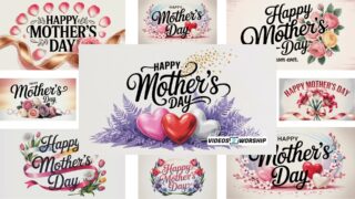 Mother’s Day JPG Bundle Title Graphics Floral  Backgrounds