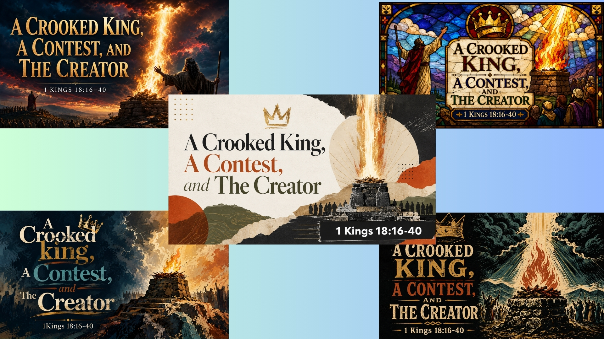 1 Kings 18 Sermon Series Graphics | Mt. Carmel